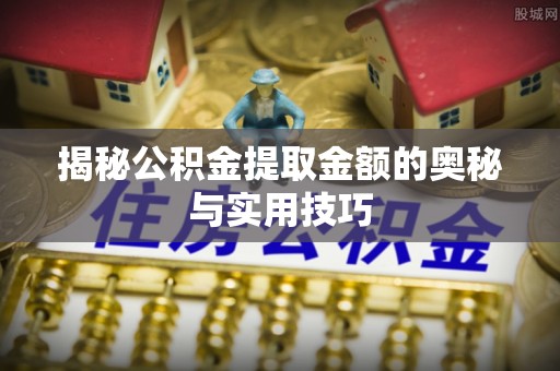 鼎湖揭秘公积金提取金额的奥秘与实用技巧