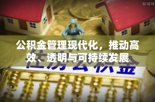 鼎湖公积金管理现代化，推动高效、透明与可持续发展