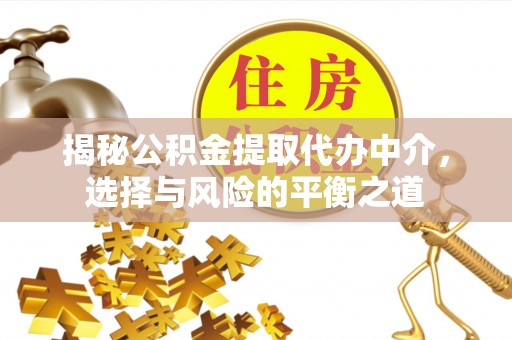 鼎湖揭秘公积金提取代办中介，选择与风险的平衡之道